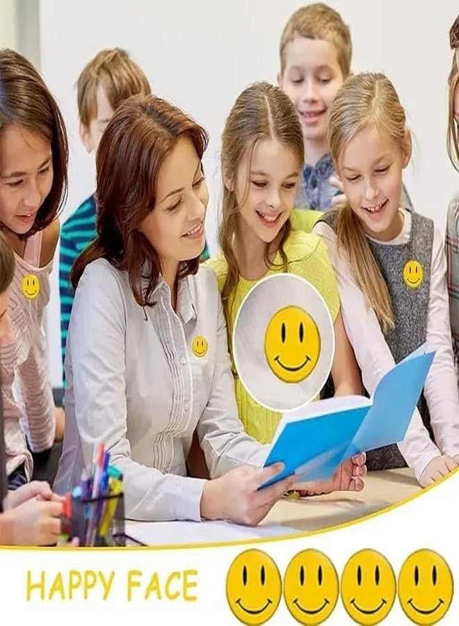 VTL Smiley Badges Sheet for Kids - Pack of 40 (Small 3cm) | Cute Emoji Face Pins for Students, Rewards, Crafts, Return Gifts | Mini Round Plastic Smiley Badges for School Activities & Party Favors - Image 4
